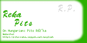 reka pits business card